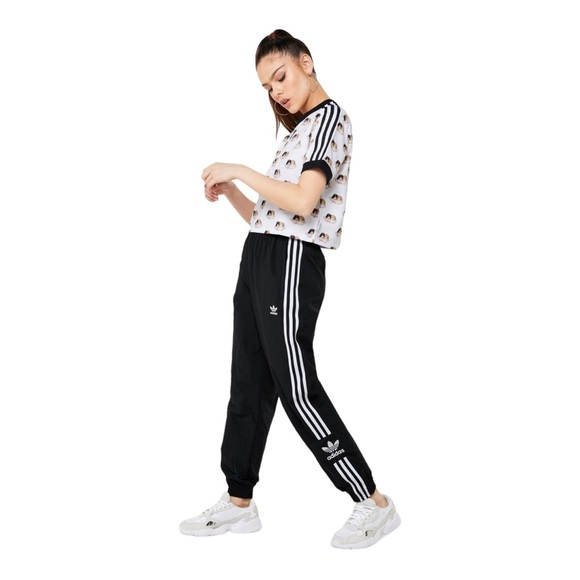 Adidas x Fiorucci All Over Angels Cherub Crop T-Shirt Top Size Small​ - Picture 5 of 16